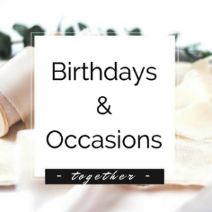 Birthdays & Occasions