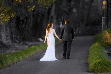 bride+groom+walking